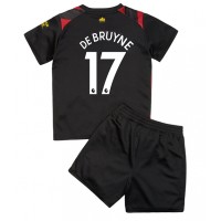Dres Manchester City Kevin De Bruyne #17 Gostujuci za djecu 2022-23 Kratak Rukav (+ kratke hlače)